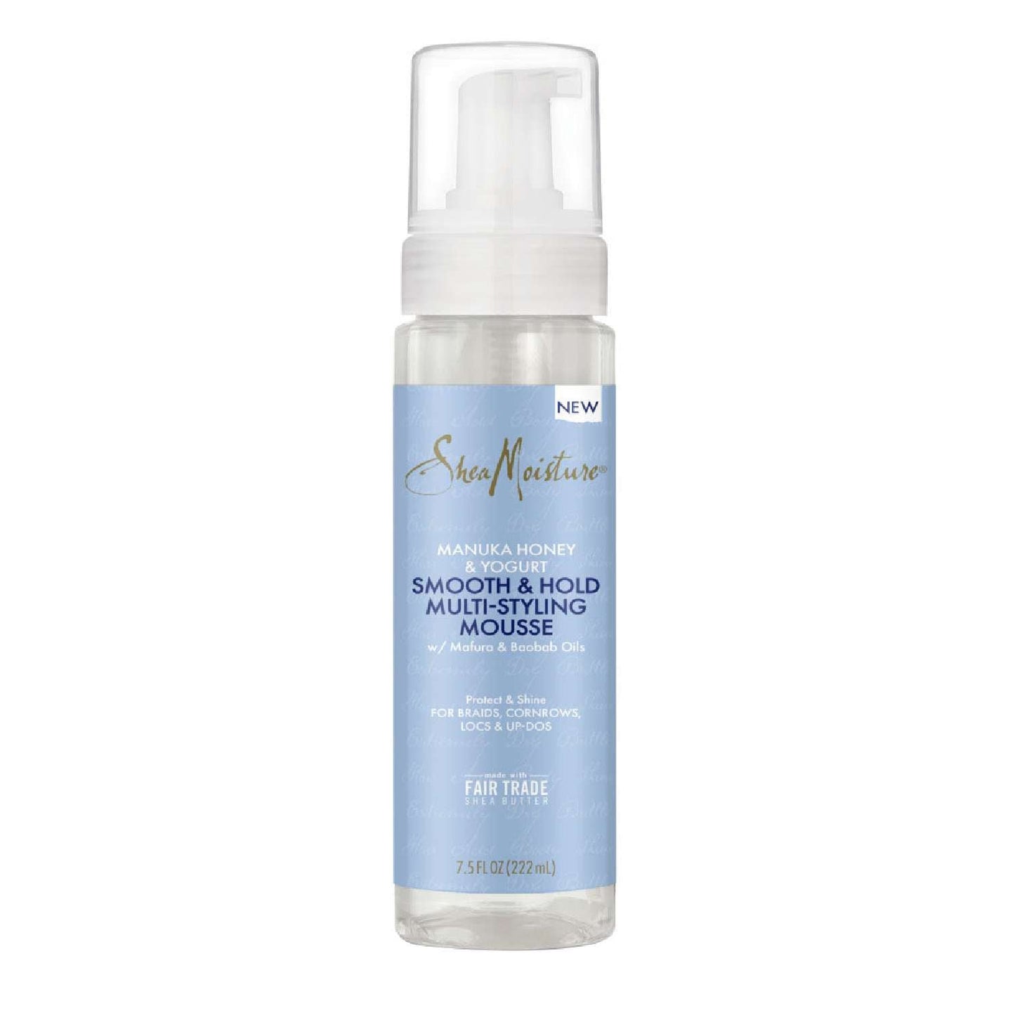 Shea Moisture Manuka Honey Yogurt Hydrate Repair Smoth Hold Multi-Styling Mousse 7.5 Fl Oz