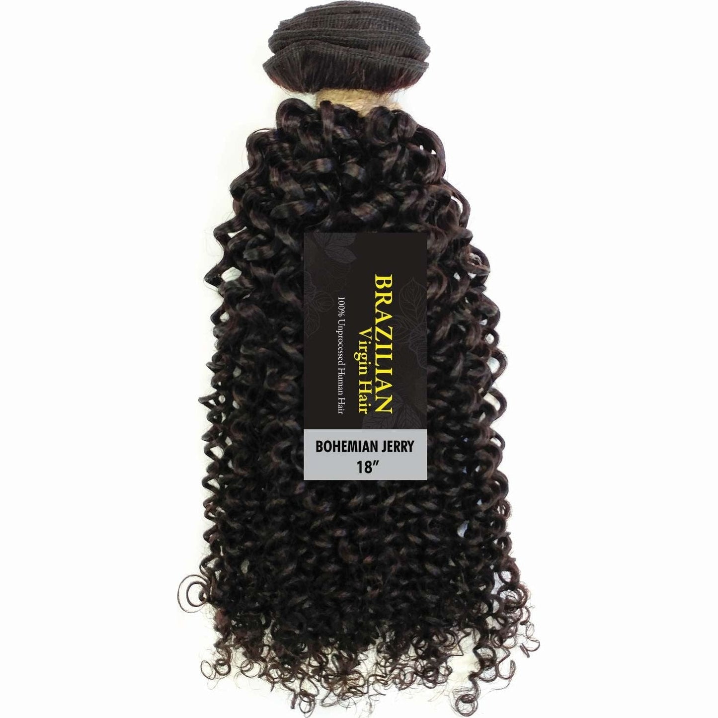 Human Hair Virgin Brazilian Jerryl 18 Inch Natural Color