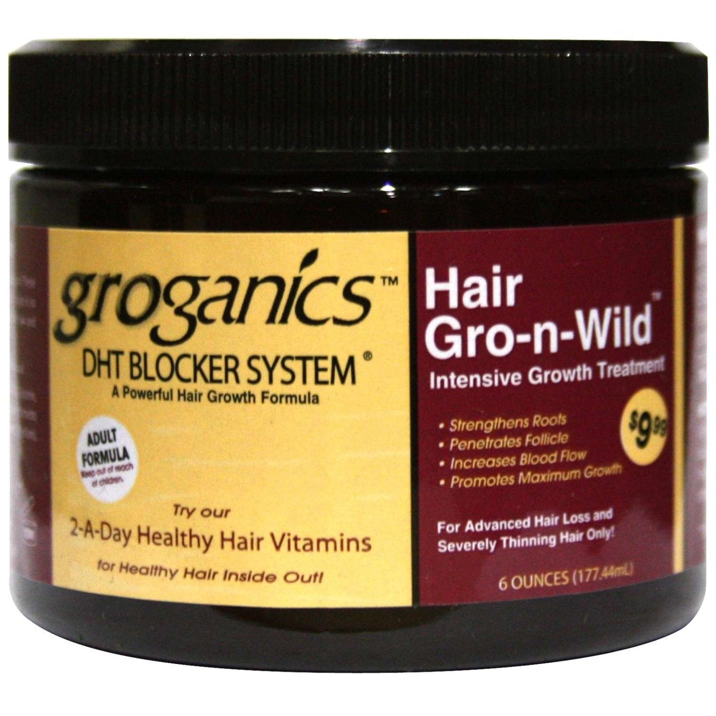 Groganics Hair Gro-N-Wild 6 Oz