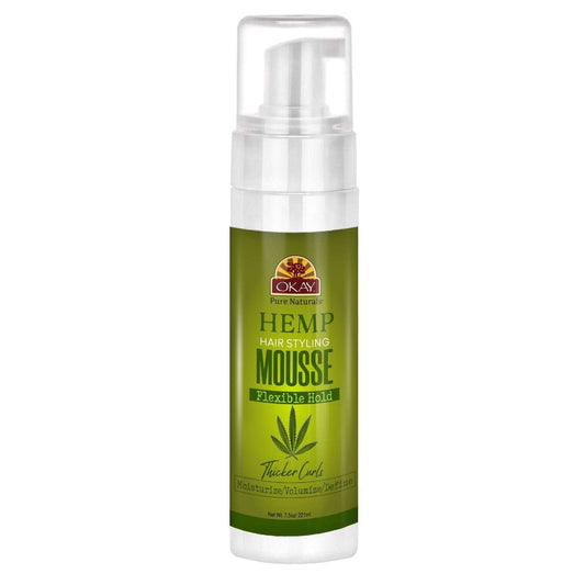 Okay Hemp Hair Styling Mousse 7.5 Oz